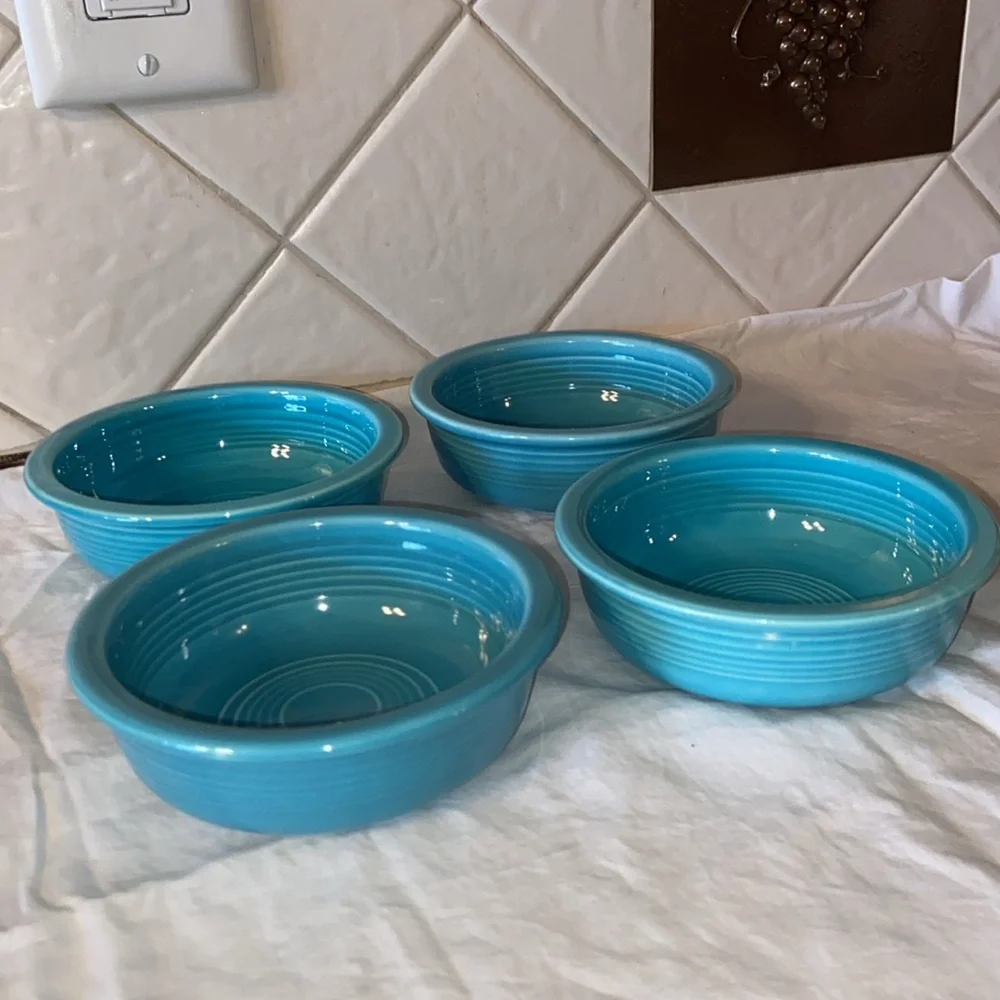 RARE Set of 4 Fiesta Vintage 4-3/4" Fruit Bowl original Homer Laughlin